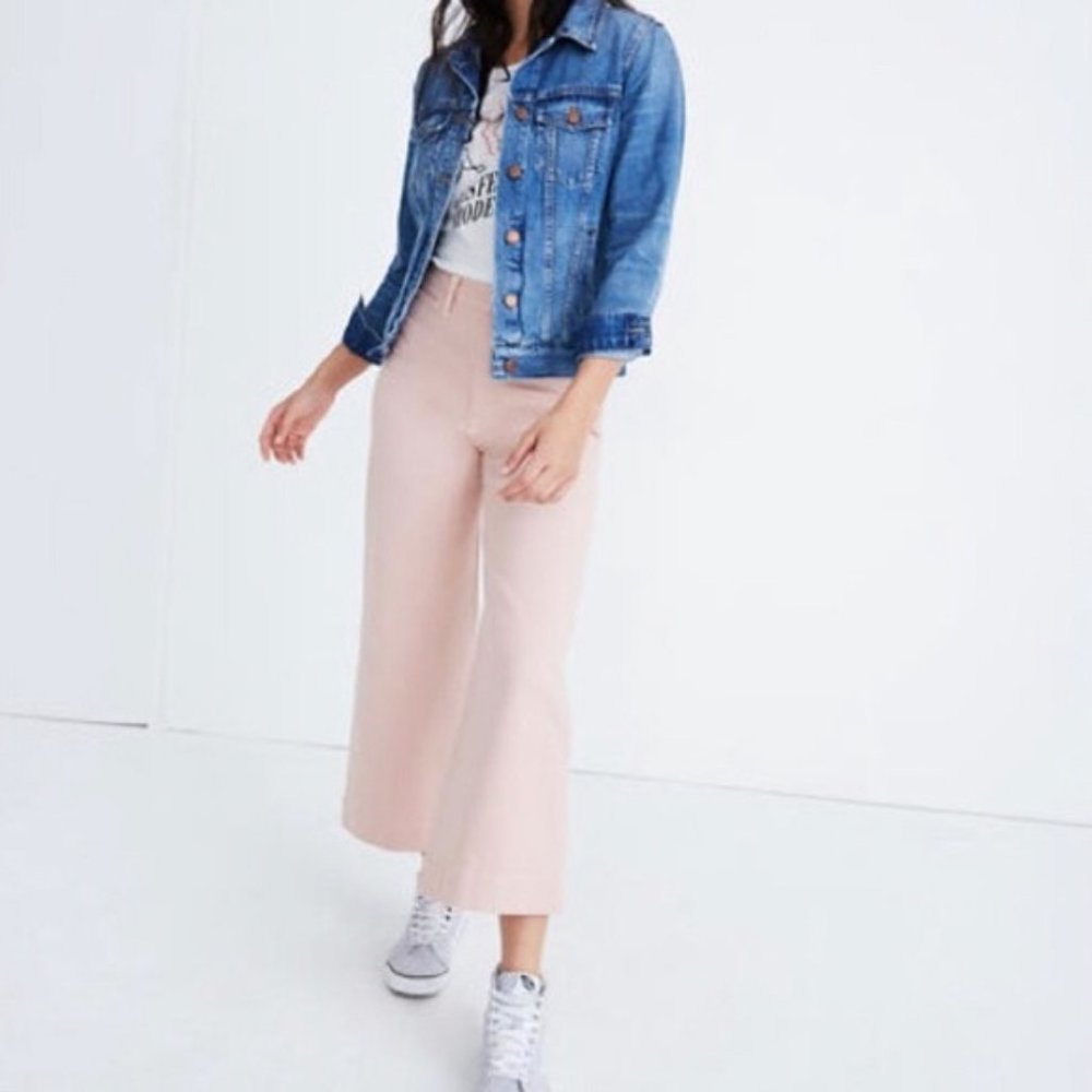 Madewell Emmett Wide Leg Cropped Pants - 29